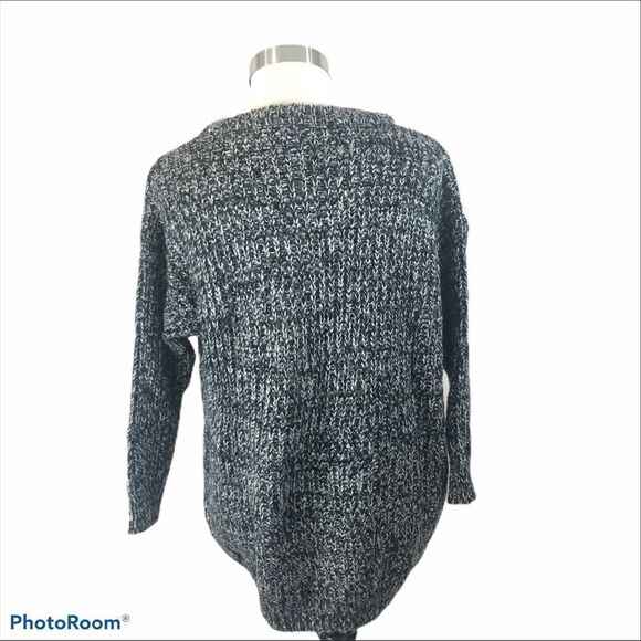 NWT 2 Day XL Cotton Black and Grey‎ Chunky Sweater - Picture 5 of 8
